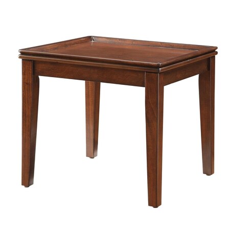 Gfancy Fixtures 30 x 36 x 36 in. Callers Desk in Weathered Oak & Chrome GF3092594